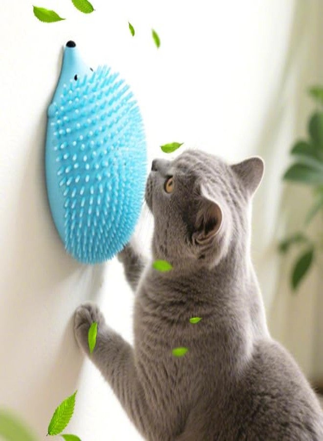 GION Pet Hedgehog Silicone Scratcher - Comfort and Stress-Free Grooming - Flexible Spiky Grooming Brush for Cats, Dogs and Small Pets, Designed for Itch Relief (PINK) - Image 5